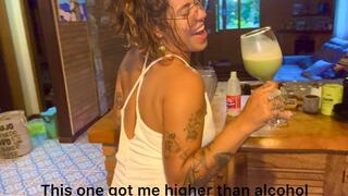 PREPARING A DRINK WITH A DIFFERENT AROMA ALCOHOL MAKES ME FART A LOT