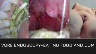 Vore endoscopy eating food