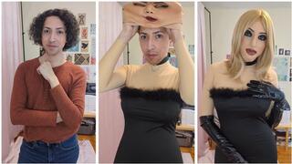 Male to Female Masked Doll Transformation