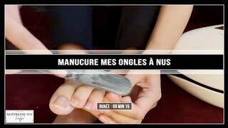 Manucure mes ongles à nus
