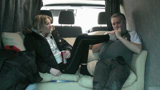 Chelsea's Foot Worship In The Camper Van