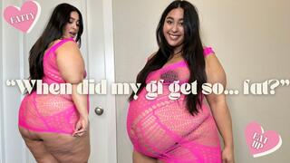 Girlfriend Degraded For Massive Weight Gain | Valentines Lingerie Surprise