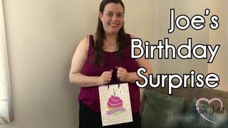 Joe's Birthday Surprise - Tessa Juliet - BBW Tessa surprises you with a strap-on for your birthday - BBW POV strapon