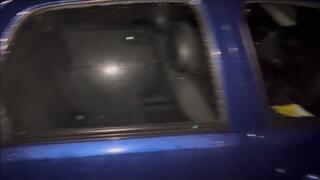 Dr Martens Jadon Boots kick and stomp and vandalize abandoned car, smash windshield