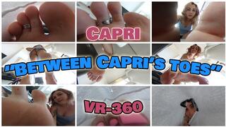 Between Capri's toes - VR360
