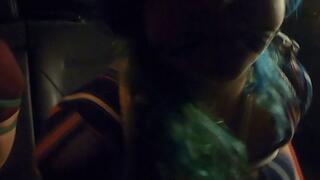 Mindy and Rikara went for a ride in the back of my car and got groped and left to struggle