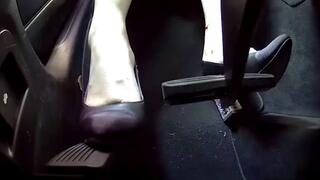 Driving my Luxury SUV in Black Heels with one foot on the accelerator and one foot on the brake (Part 2)