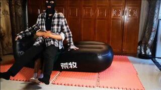 LUNA167_Lapsitting on ponygirl in costume 1930