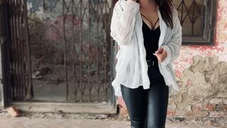 Teasing smoking & walking into the ruins