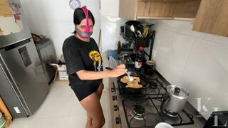 Dirty PantyHood & Panty Stuffing - Duct Tape WrapGag for Doing Chores