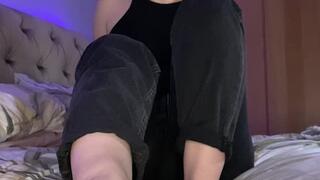 Worship and clean my sweaty feet