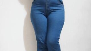 Peeing in my blue jeans