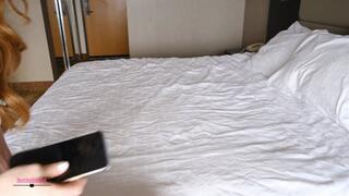 Unaware Stripping To Nude