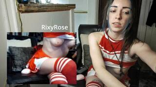 RixyRose Recorded LIVE Stream Feb 24 Cheerleader