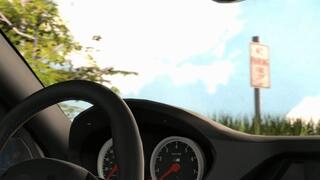 Lara Croft fingers her pussy remembering blowjob