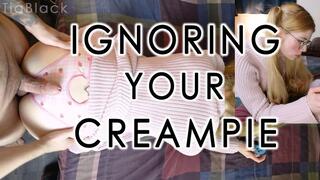 Bored and Ignored Split Screen - Gamer GF Cream Pied