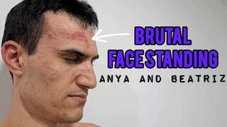 #49 Anya and Beatriz - Brutal Face Standing in Flats and Slippers (Custom Clip)