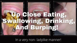 Phoenix Eating Macaroni And Cheese And Burping- 4K