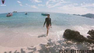 Caribbean sea receives goddess breath mask diving glass