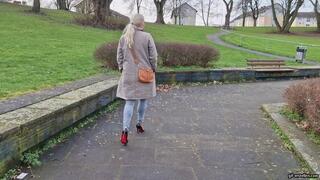 A strange guy kicks my shoe into the lake HD wmv 1920x1080