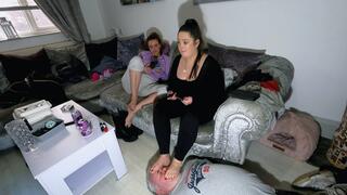 2 Girls Use The Slave's Face As A Foot Stool (4K)