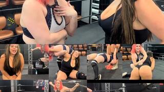 Nadia vs aria ( spanking, Stinkface and suplexs)