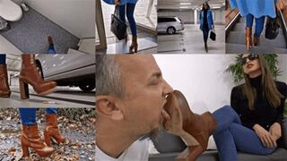 Extremely disgusting street dirt licked off my boots