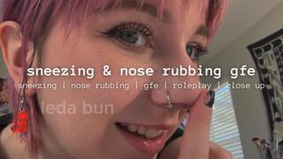 sneezing n nose rubbing gfe