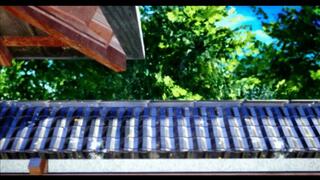 Busty Sakura gets on her knees and sucks off two big ninja cocks