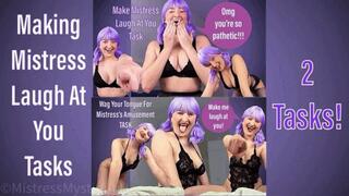Making Mistress Laugh At You Tasks - Female Domination Humiliation Submissive Tasks with Femdom Mistress Mystique - MP4