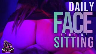 DAILY FACESITTING ROUTINE with my Personal Slave (SD) - CASUAL Clip - Fullweight Facesitting and Ass Shaking featuring QUEEN HANNA