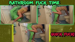 Green man gets a fucks a Asian milf in the bathroom and cum her dirty socks (part 2)