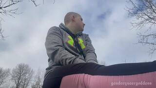 Desperate To Pee At The Beach