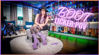 BOOTLICKER LOVES THE DIRT ON MY BOOTS