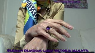 Preparing hands for our first meeting