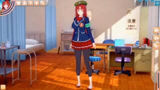 [Eroge Koikatsu! ] Touhou project Sex after rubbing the breasts of Beni Misuzu and having him serve as a standing handjob blowjob! Big breasts anime [hentai game]