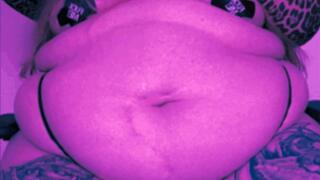 Feedee Cat Gets Funnel Fed