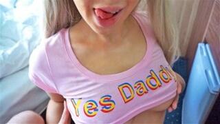 weet Stepdaughter Sucks my Cock while I do the Job