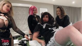 Gorgeous Sissy Maid's Huge Clit Sucked