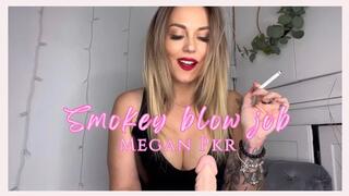 Smokey blow job with Red lips