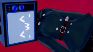 TV woman is horny and wants to have quick sex in bed