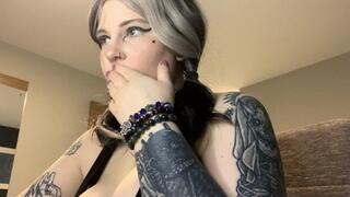 burping fat goth girl