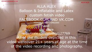 Alla destroys 10 B2P plastic bags and tears them into pieces and plays with a rare inflatable lion!!!