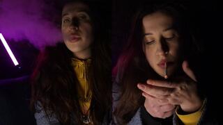 Smoking in early spring (Full HD 1920 1080)