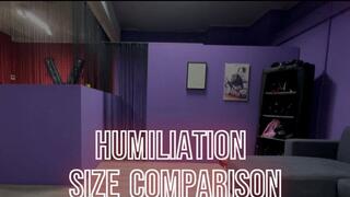 Mistress Magda - humiliation size comparison MOBILE VERSION