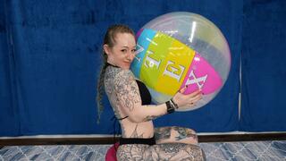 Jaiden Inflates an Intex Beachball by Mouth 4K (3840x2160)