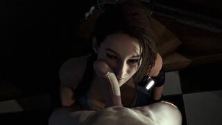 Umbrella soldier pov blowjob from Jill Valentine
