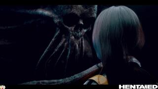 Real Life Hentai - Rae Lil Black fucked by huge alien monster