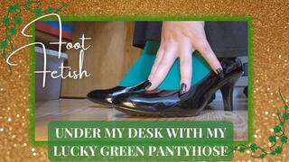 Ignored Under My Desk With My Lucky Green Pantyhose HD