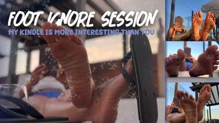 Foot Ignore: My Kindle is More Interesting Than You